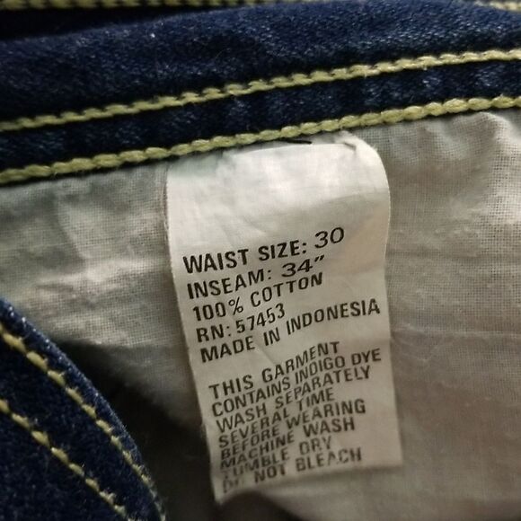 Vintage dark wash, straight  leg jeans . 26 waist. - Picture 8 of 8